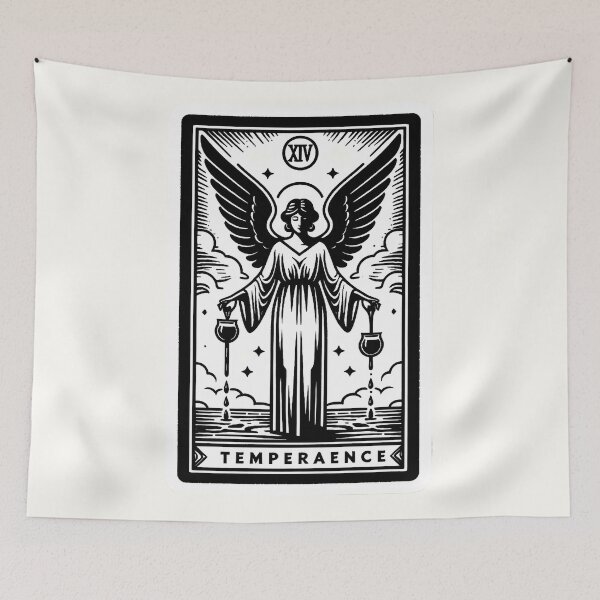 Item preview, Temperance tarot card designed and sold by Roberta Calabrese.