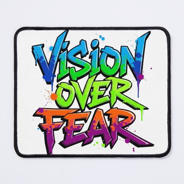Item preview, Vision Over Fear Graffiti - Motivational Street Art Splatter Design designed and sold by 19Beauty.