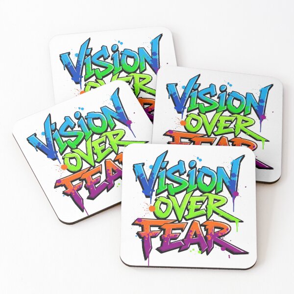 Item preview, Vision Over Fear Graffiti - Motivational Street Art Splatter Design designed and sold by 19Beauty.