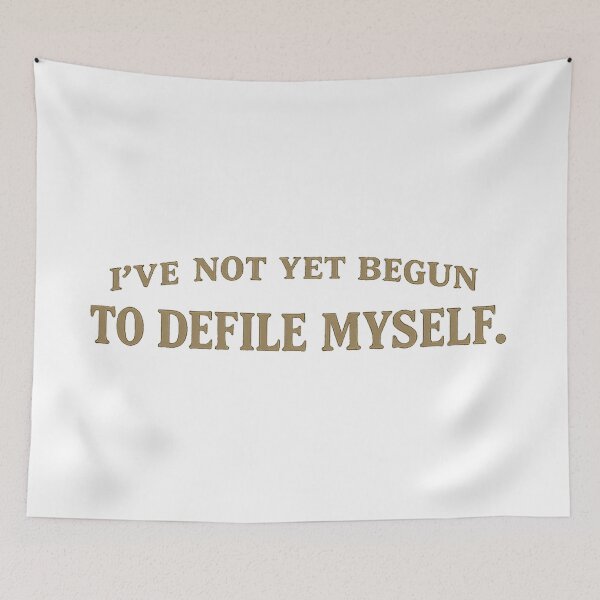 Item preview, I’ve Not Yet Begun to Defile Myself – Minimalist Western Humor Shirt designed and sold by gahteeriffico.