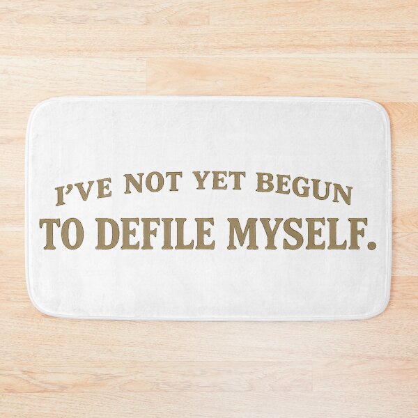 Item preview, I’ve Not Yet Begun to Defile Myself – Minimalist Western Humor Shirt designed and sold by gahteeriffico.