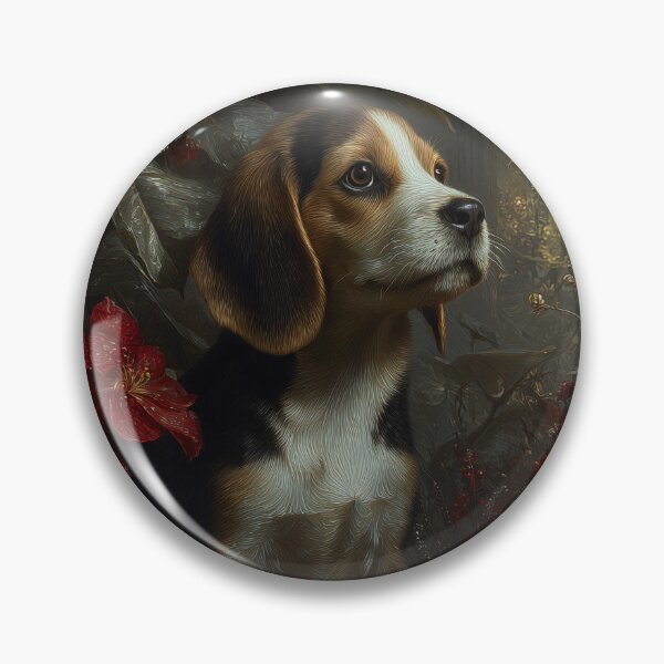 Item preview, Beagle Among Vibrant Blooms designed and sold by lautir.