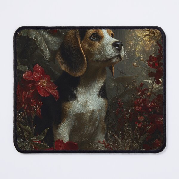 Item preview, Beagle Among Vibrant Blooms designed and sold by lautir.