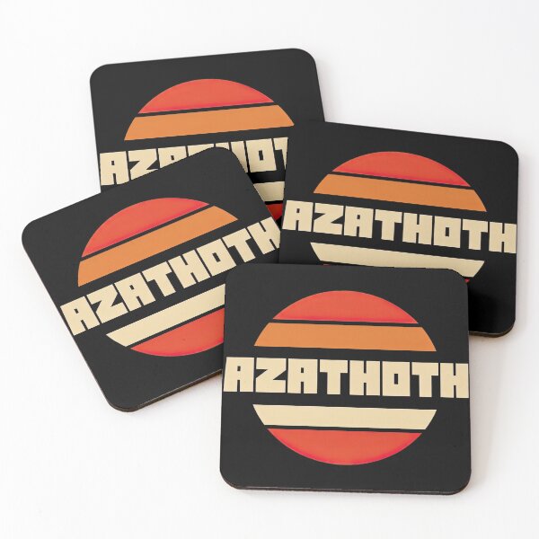 Item preview, Azathoth Retro Sunset Logo – Vintage Cosmic Horror Design designed and sold by obstinator.