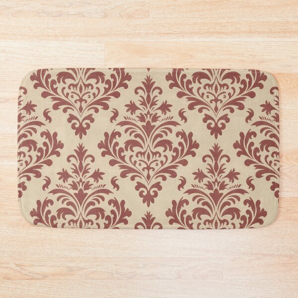 Item preview, Classic Victorian Damask Ornate Seamless Pattern Burgundy Beige designed and sold by Midnight Veil Designs.