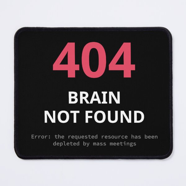 Item preview, 404 Brain Not Found - Funny Programmer Error Code T-Shirt designed and sold by SyntaxThreads.