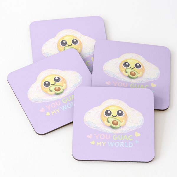 Item preview, Cute Egg and Avocado Cartoon – You Guac My World Love Pun Gift designed and sold by Liv Solara.