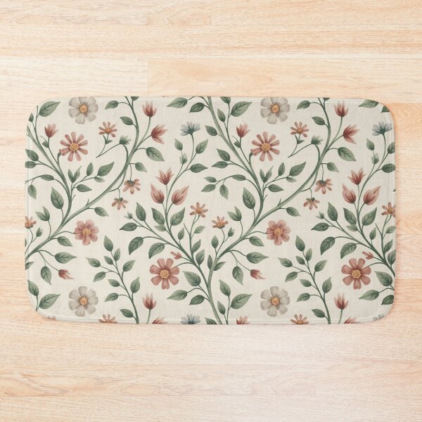 Item preview, Vintage Wildflower Meadow Vines Seamless Pattern Soft Botanical designed and sold by Midnight Veil Designs.