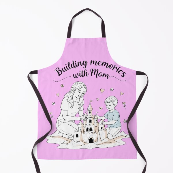 Item preview, Building Memories with Mom – Mother and Child Sandcastle Beach Scene designed and sold by Sea Gem.