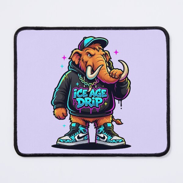Item preview, Woolly Mammoth - Ice Age Drip Streetwear Hoodie Sneakers designed and sold by WowDezign.