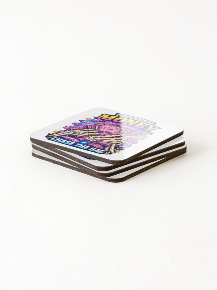 Thumbnail 4 of 5, Coasters (Set of 4), Universal Money: RickyStick Exclusive Hustle Edition designed and sold by RickyStick.