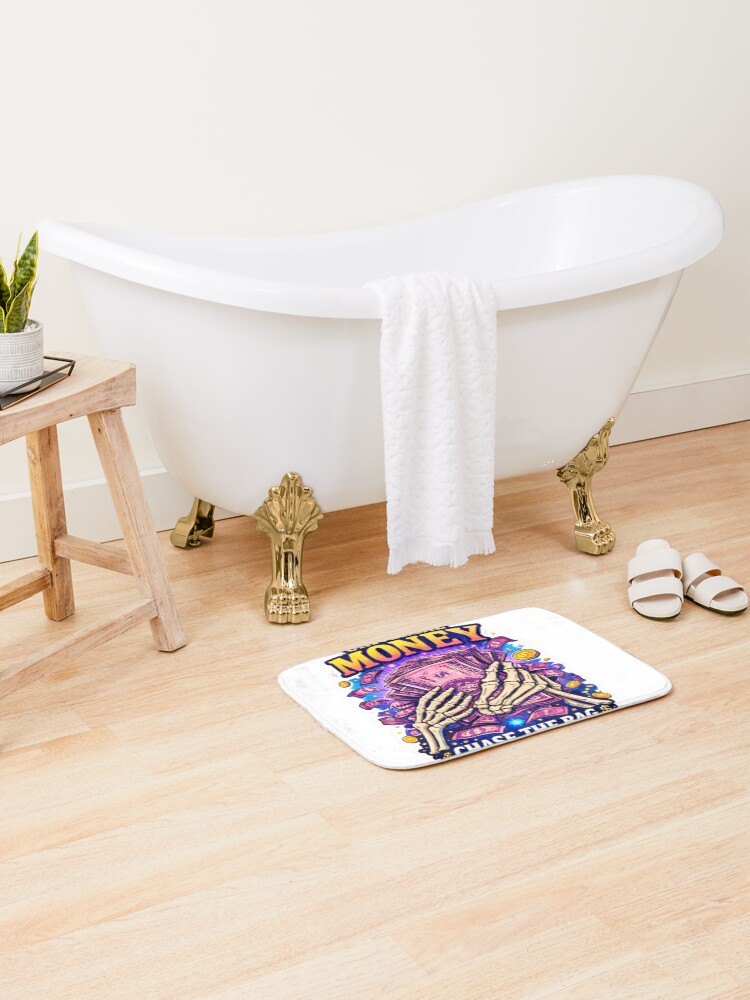 Thumbnail 2 of 6, Bath Mat, Universal Money: RickyStick Exclusive Hustle Edition designed and sold by RickyStick.