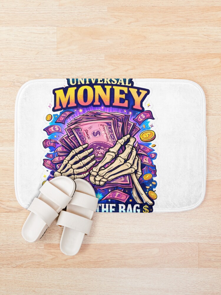 Thumbnail 1 of 6, Bath Mat, Universal Money: RickyStick Exclusive Hustle Edition designed and sold by RickyStick.