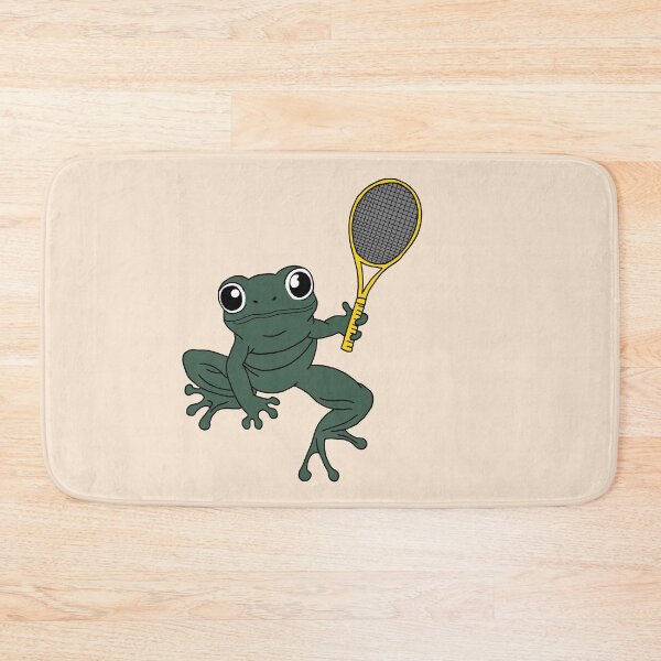 Item preview, Frog playing tennis designed and sold by Pamelarts.
