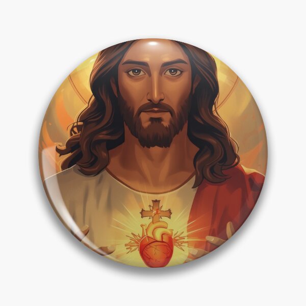 Item preview, Compassionate Sacred Heart of Jesus - Modern Art designed and sold by cesinhasilva.
