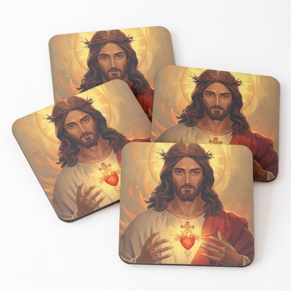 Item preview, Compassionate Sacred Heart of Jesus - Modern Art designed and sold by cesinhasilva.