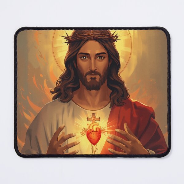 Item preview, Compassionate Sacred Heart of Jesus - Modern Art designed and sold by cesinhasilva.