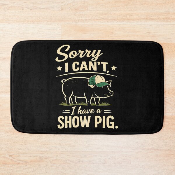 Item preview, Funny Show Pig Shirt – Sorry I Can’t I Have a Show Pig – Livestock Show Tee for 4H FFA County Fair Farm Life designed and sold by ArcticFoxStudio.