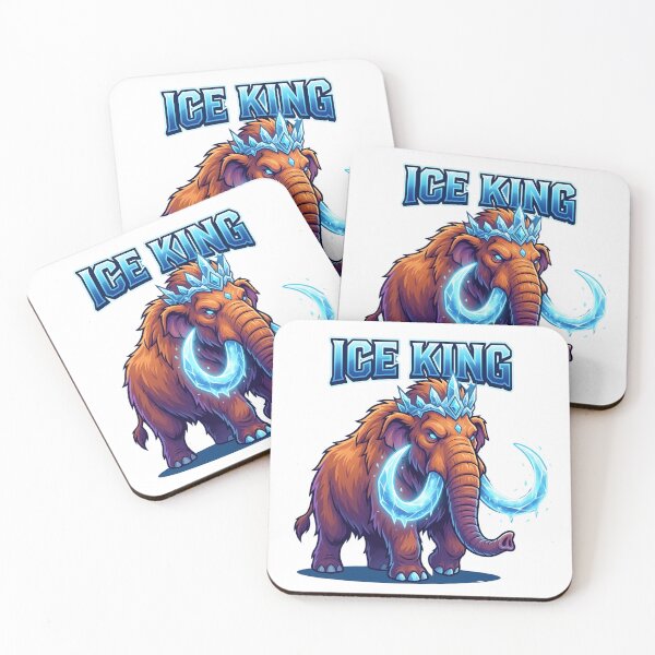 Item preview, Woolly Mammoth - Ice King Glowing Icy Tusks Fantasy designed and sold by WowDezign.