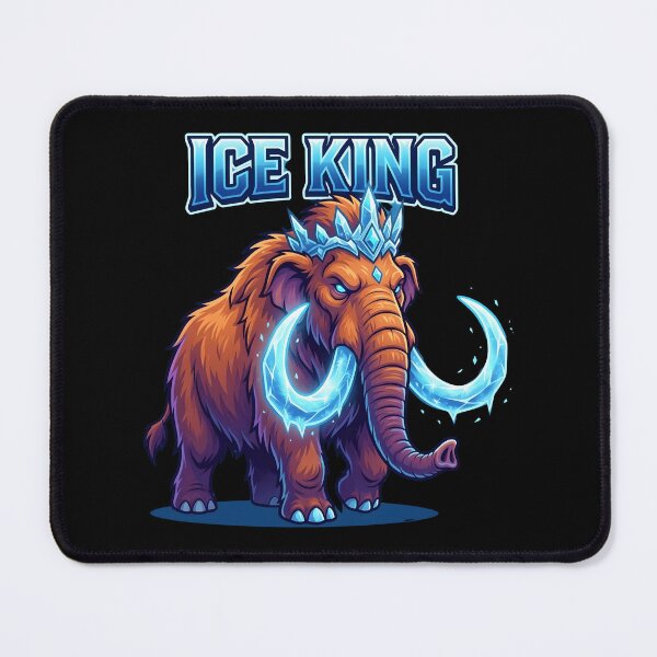 Item preview, Woolly Mammoth - Ice King Glowing Icy Tusks Fantasy designed and sold by WowDezign.