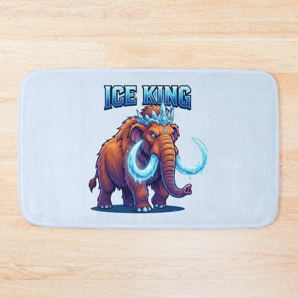 Item preview, Woolly Mammoth - Ice King Glowing Icy Tusks Fantasy designed and sold by WowDezign.