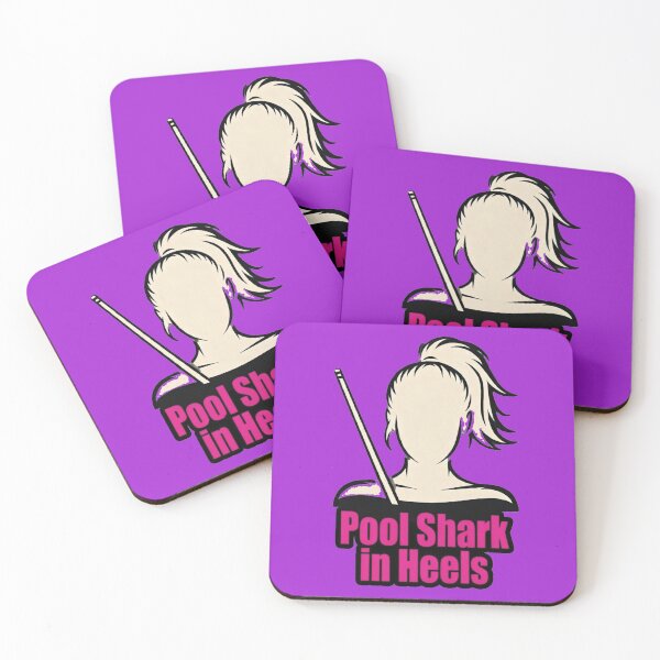 Item preview, Woman pool player, pool shark in heels designed and sold by Crazyhuskychick.