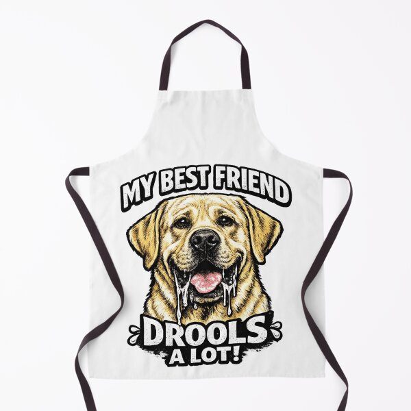 Item preview, Yellow Lab My Best Friend Drools a Lot Funny Graphic Novelty designed and sold by ttuniques.