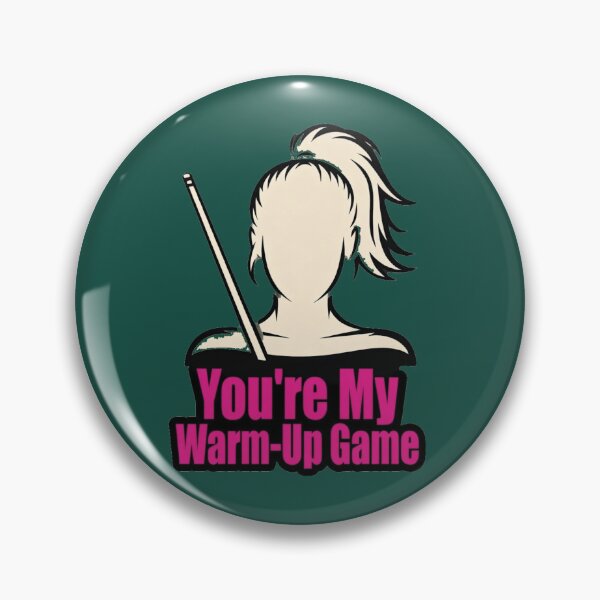 Item preview, Woman pool player, my warm up game designed and sold by Crazyhuskychick.
