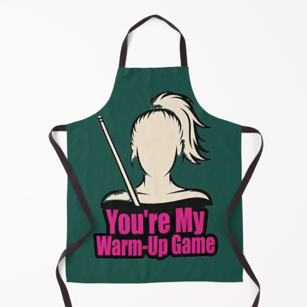 Item preview, Woman pool player, my warm up game designed and sold by Crazyhuskychick.