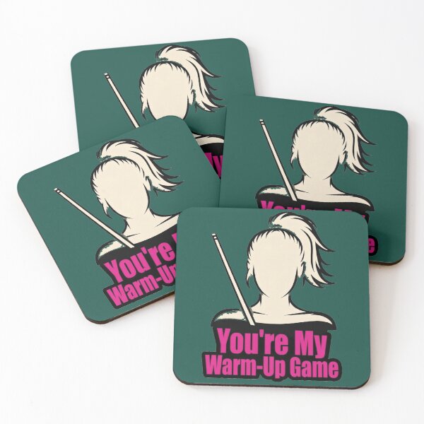 Item preview, Woman pool player, my warm up game designed and sold by Crazyhuskychick.