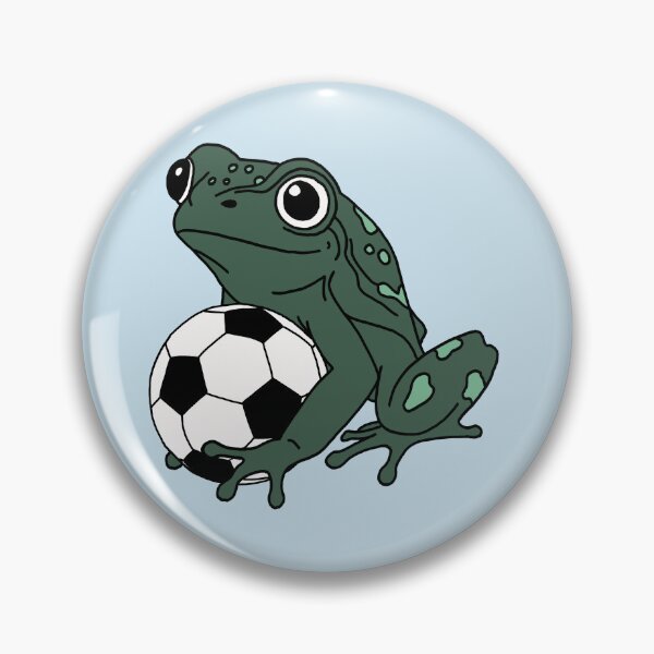 Item preview, Frog with a football designed and sold by Pamelarts.