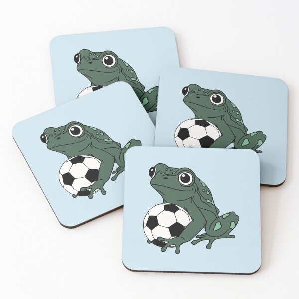 Item preview, Frog with a football designed and sold by Pamelarts.