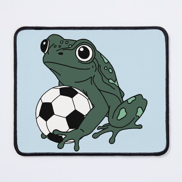 Item preview, Frog with a football designed and sold by Pamelarts.