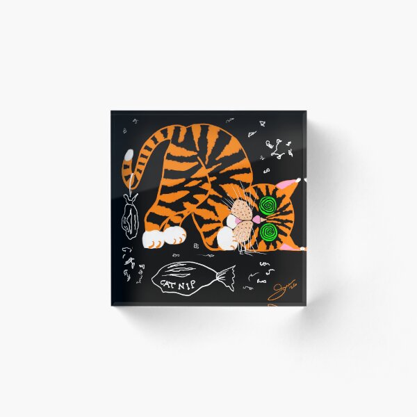 POLITOCAT Raids the Treats Cupboard Gifts by Sarnia  Acrylic Block