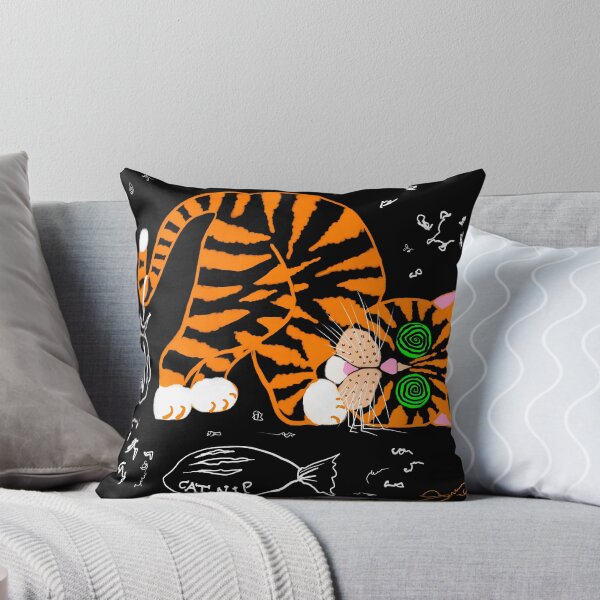 POLITOCAT Raids the Treats Cupboard Gifts by Sarnia  Throw Pillow