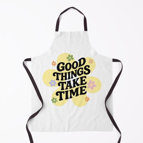 Item preview, Good Things Take Time – Retro Positive Quote Design designed and sold by GinColorist.