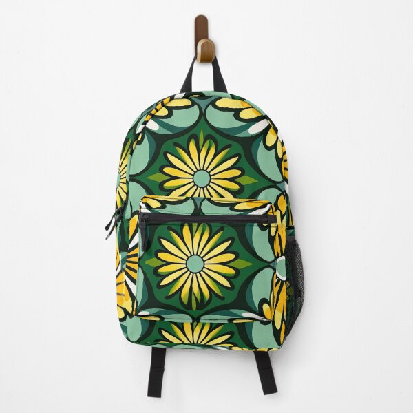 Item preview, Retro Floral Geometric Pattern – Yellow Green Mid Century Modern Design designed and sold by CraftedHome.