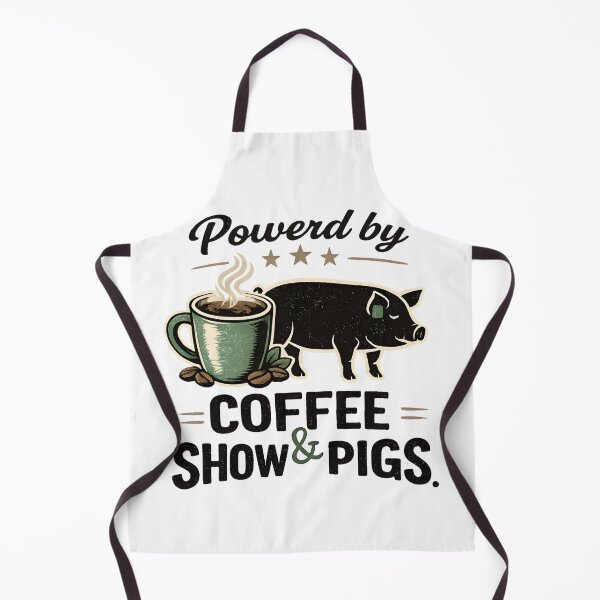 Item preview, Powered by Coffee and Show Pigs – County Fair Livestock Show Pig Lover Gift for 4H FFA Farm Kids designed and sold by ArcticFoxStudio.