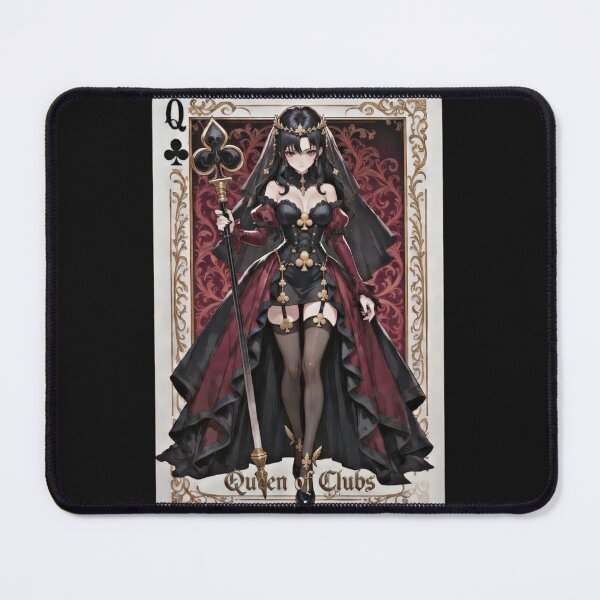 Item preview, Queen of Clubs card designed and sold by BoopsShop.