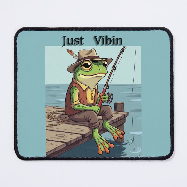 Item preview, Frog Fisherman on the Pier - Cute Cottagecore Fishing Adventure designed and sold by HALYNA070824.