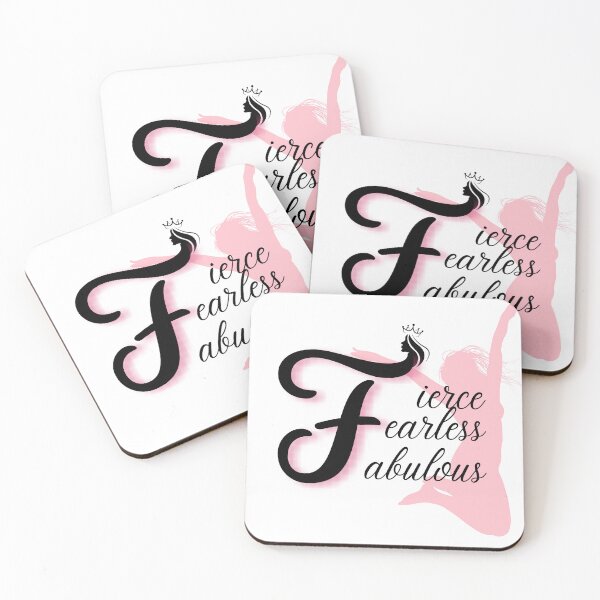 Item preview, Fierce Fearless Fabulous Quote – Bold Feminine Empowerment Aesthetic Design designed and sold by PrettyPowerCo.