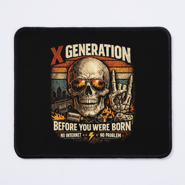 Item preview, Gen X Shirt Before You Were Born Skull Rock Hand Vintage Retro T-Shirt designed and sold by maxiprom.