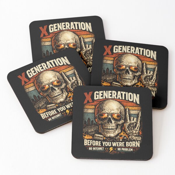 Item preview, Gen X Shirt Before You Were Born Skull Rock Hand Vintage Retro T-Shirt designed and sold by maxiprom.