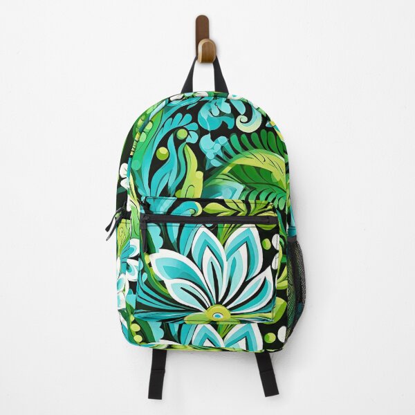Item preview, Tropical Floral Pattern – Teal Green Botanical Boho Jungle Design designed and sold by CraftedHome.