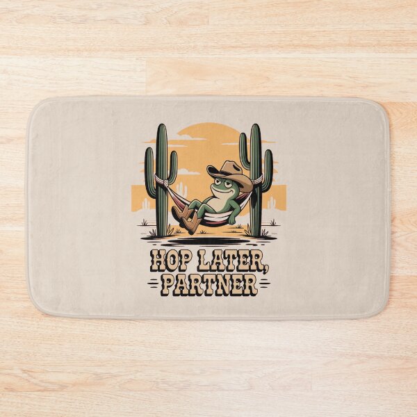 Item preview, lazy western frog - kawaii animal - chibi frog - desert cowboy - cartoon frog - frog t-shirt - cute western - funny western - ranch humor - cowboy aesthetic - adorable frog - animal cowboy  designed and sold by JansenGS.
