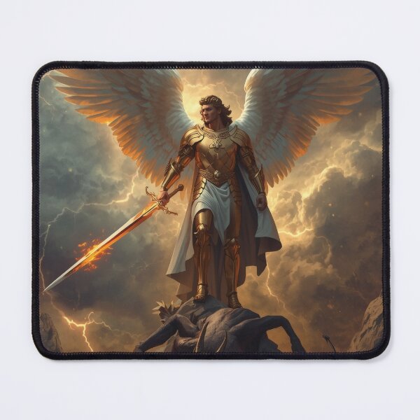 Item preview, Epic Saint Michael Arcanjo with Flaming Sword designed and sold by cesinhasilva.