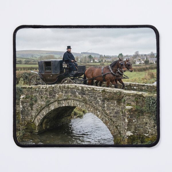 Item preview, Horse-Drawn Carriage on Stone Bridge designed and sold by Tim Dusenberry.