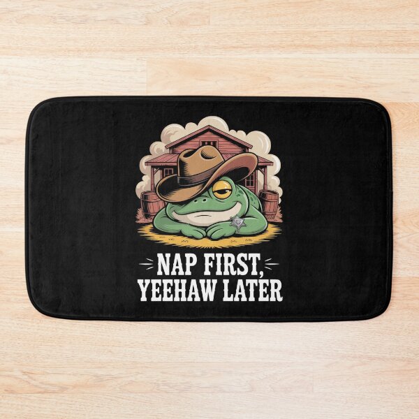 Item preview, lazy western frog - kawaii animal - chibi frog - desert cowboy - cartoon frog - frog t-shirt - cute western - funny western - ranch humor - cowboy aesthetic - adorable frog - animal cowboy  designed and sold by JansenGS.