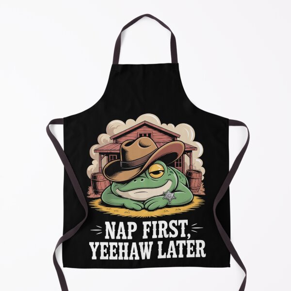 Item preview, lazy western frog - kawaii animal - chibi frog - desert cowboy - cartoon frog - frog t-shirt - cute western - funny western - ranch humor - cowboy aesthetic - adorable frog - animal cowboy designed and sold by JansenGS.