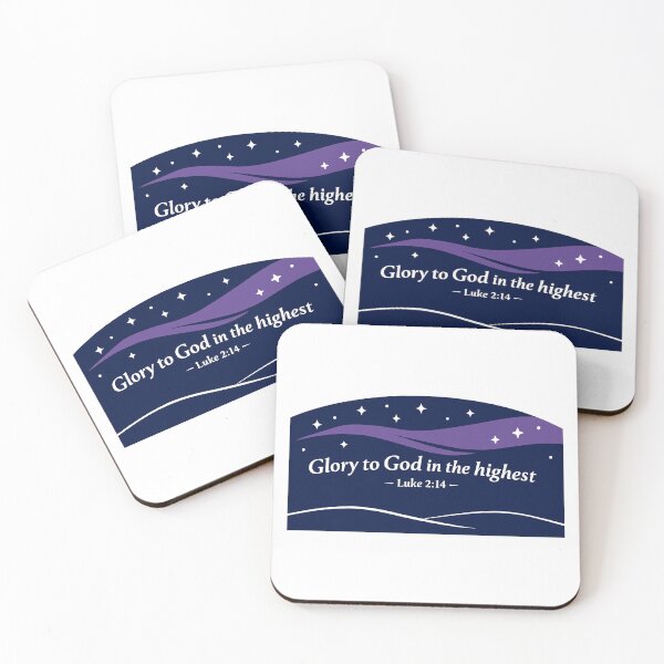 Item preview, Glory to God in the Highest Luke 2 14 Night Sky designed and sold by FunFitLife Studio.